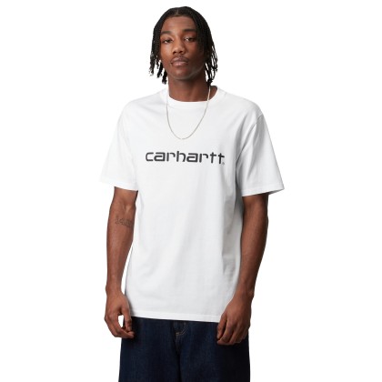 Carhartt Wip T-shirt Script White/Black