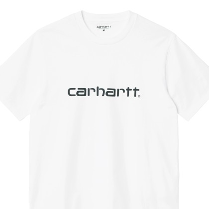 Carhartt Wip T-shirt Script White/Black