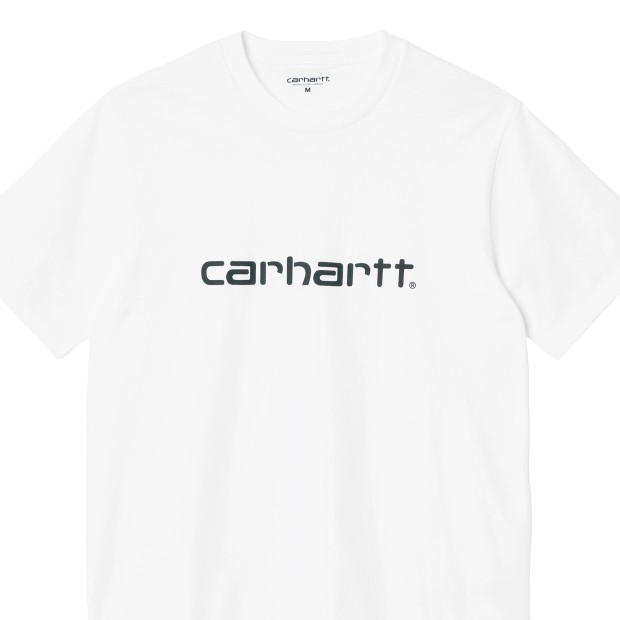 Carhartt Wip T-shirt Script White/Black