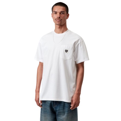 Carhartt Wip T-shirt Pocket Heart White Black