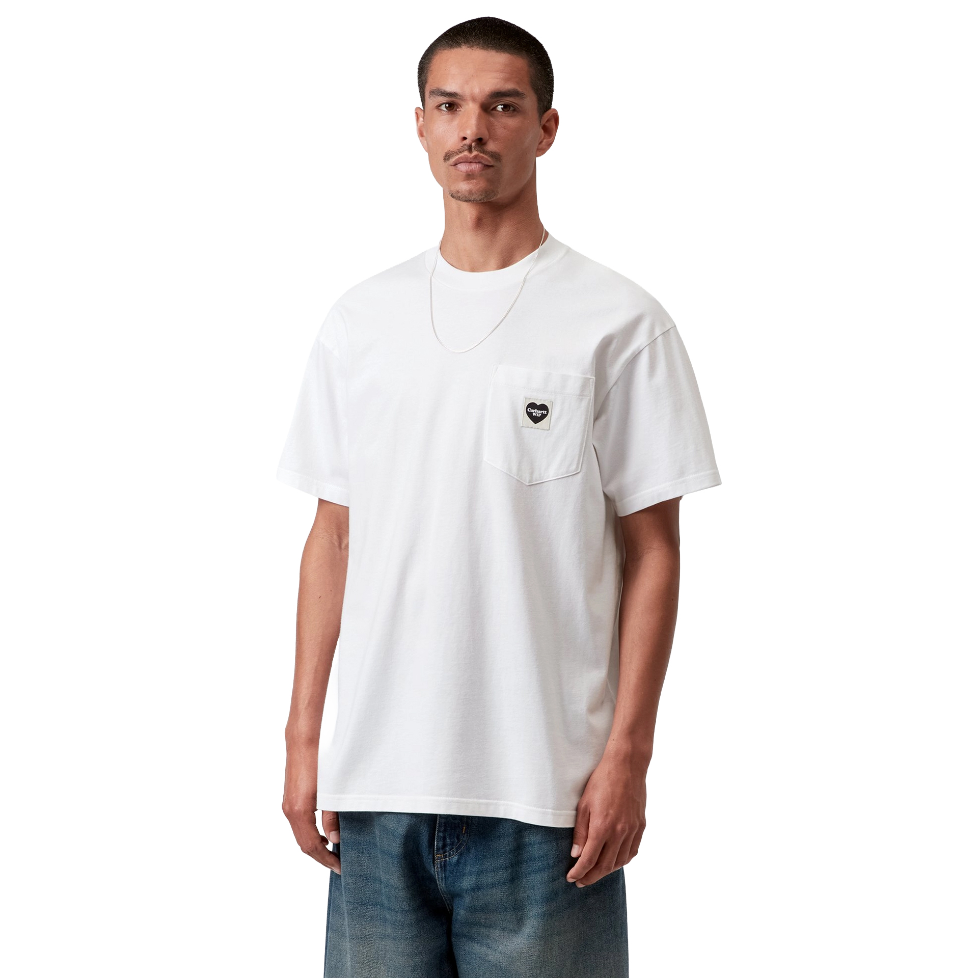 Carhartt Wip T-shirt Pocket Heart White Black
