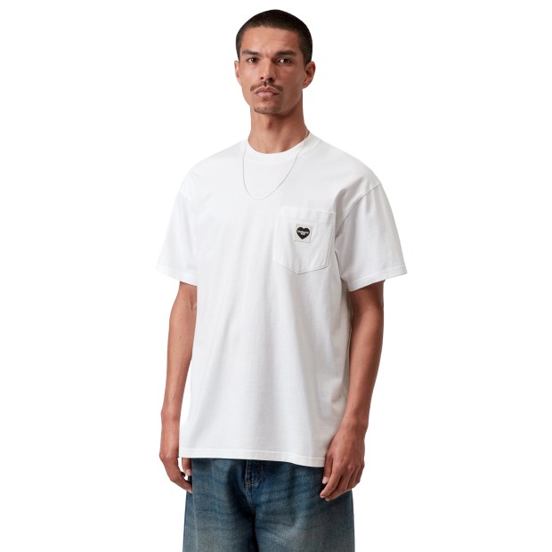 Carhartt Wip T-shirt Pocket Heart White Black