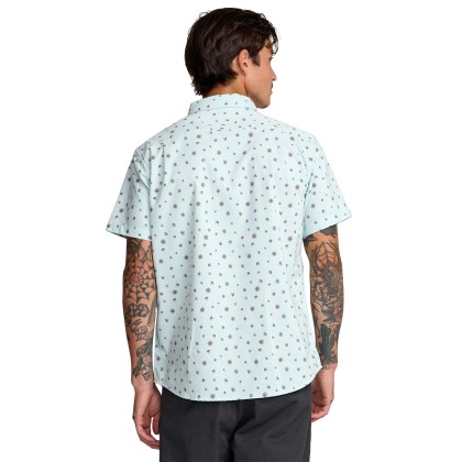 Rvca Camisa Thatll Do Print Blue Haze