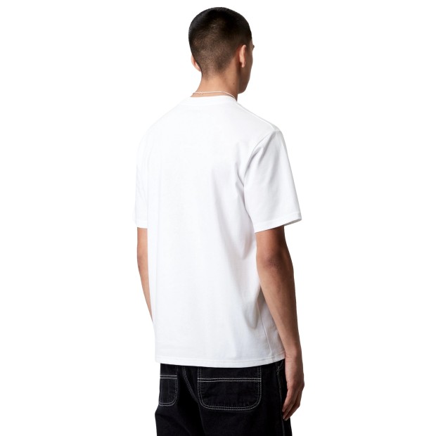 Carhartt Wip T-shirt University Script White Black
