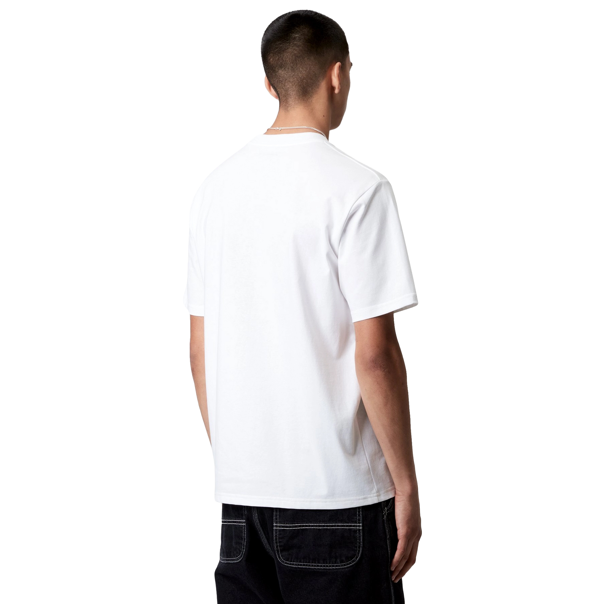 Carhartt Wip T-shirt University Script White Black