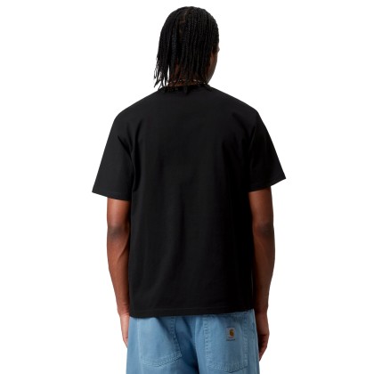 Carhartt Wip T-shirt University Script Black  White