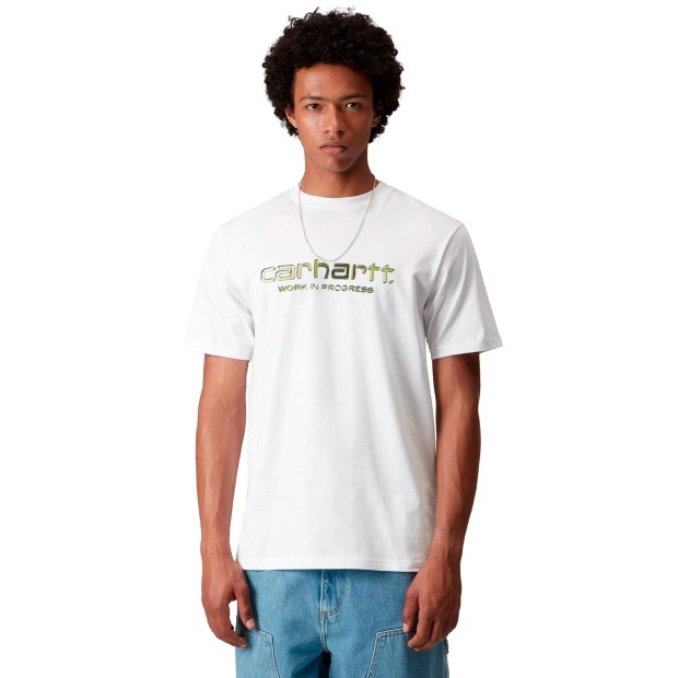 Carhartt Wip T-shirt Solar Chrome Script White