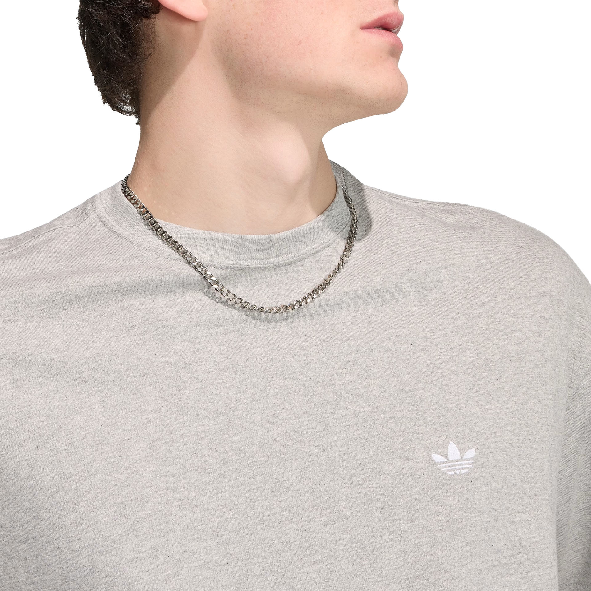 adidas Originals T-shirt Trefoil Essentials Loose Grey / Medium Grey Heather