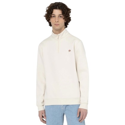 Dickies Sweat Oakport Quarter Zip Whitecap Gray