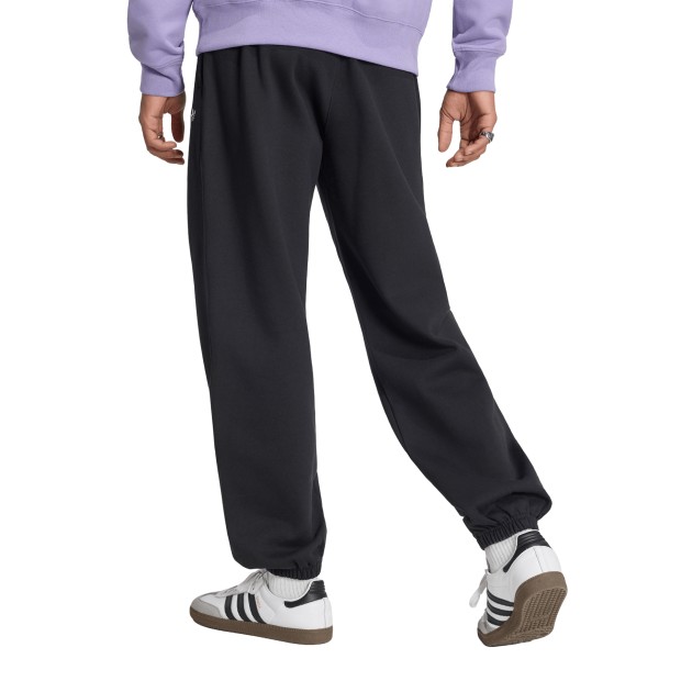 adidas Originals Calça Trefoil Essentials Loose Fleece Black