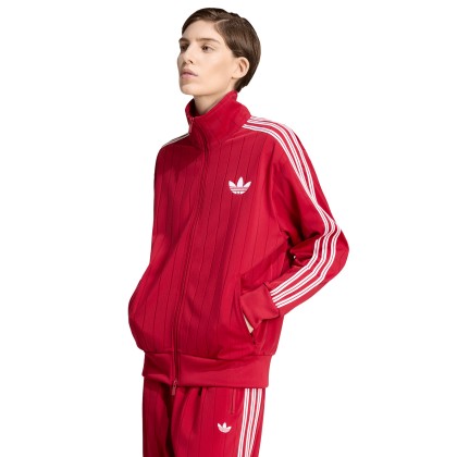 adidas Originals Casaco Pinstripe Firebird Loose Red / Team Victory Red