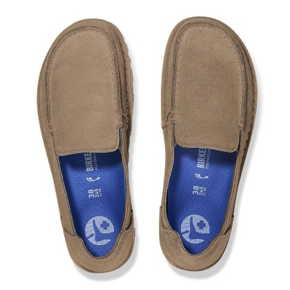 Birkenstock Utti Suede Leather Gray Taupe