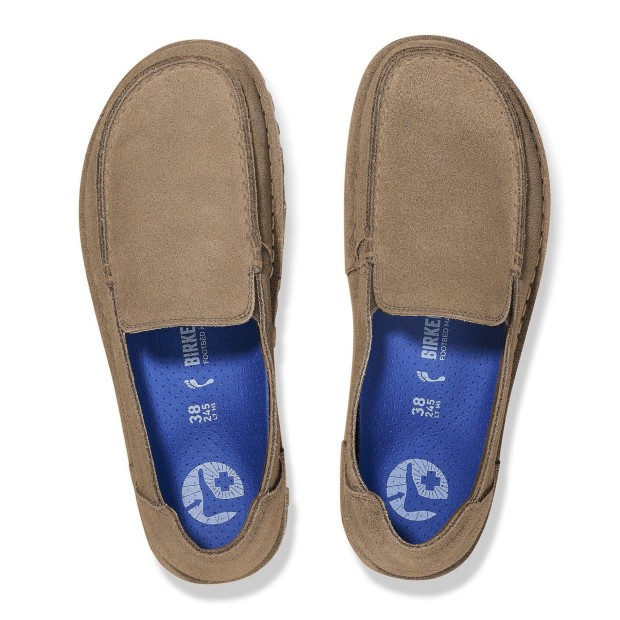 Birkenstock Utti Suede Leather Gray Taupe