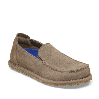 Birkenstock Utti Suede Leather Gray Taupe