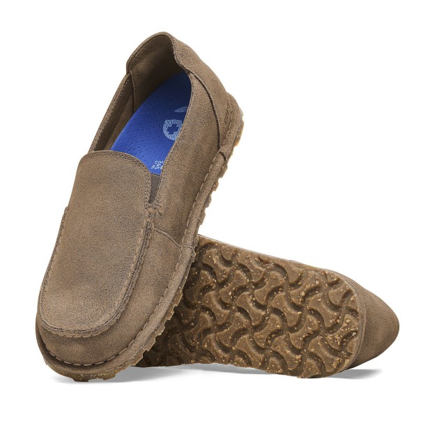 Birkenstock Utti Suede Leather Gray Taupe
