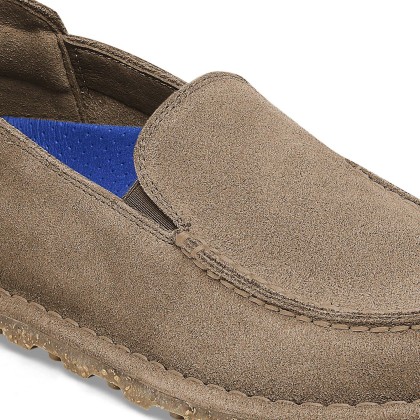 Birkenstock Utti Suede Leather Gray Taupe