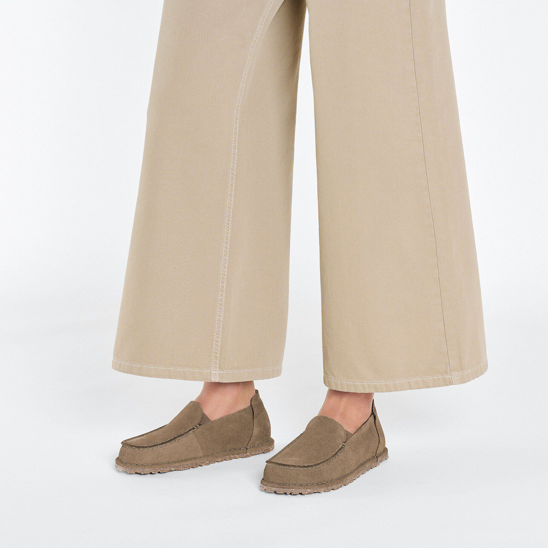 Birkenstock Utti Suede Leather Gray Taupe