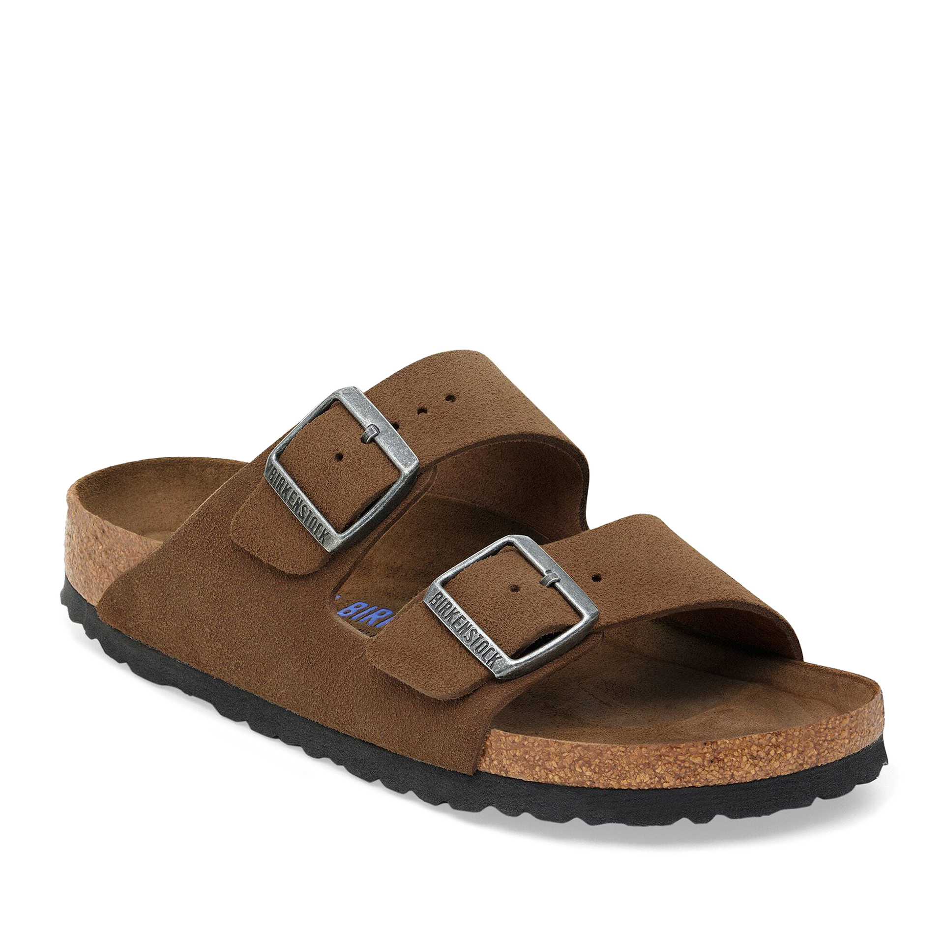Birkenstock Arizona Sf Suede Leather Narrow Dark Tea Tonal