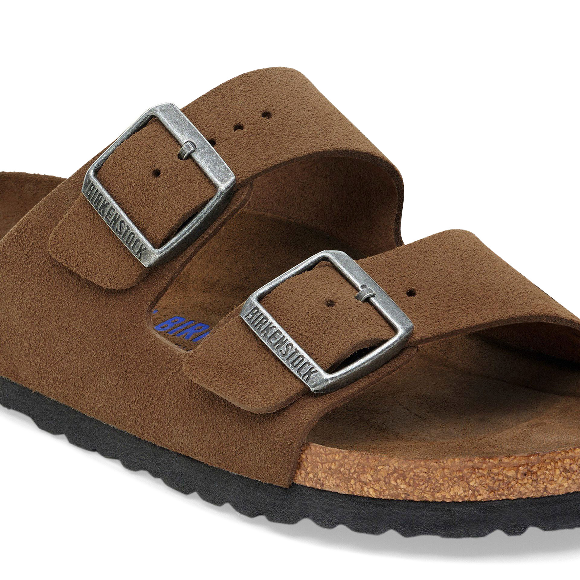 Birkenstock Arizona Sf Suede Leather Narrow Dark Tea Tonal