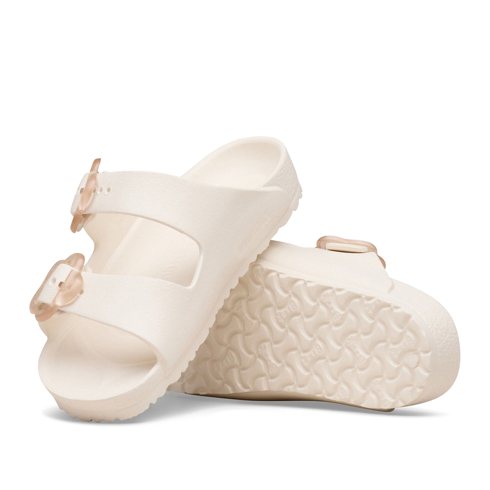 Birkenstock Arizona Flower Eva Narrow Eggshell