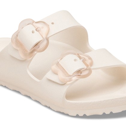 Birkenstock Arizona Flower Eva Narrow Eggshell