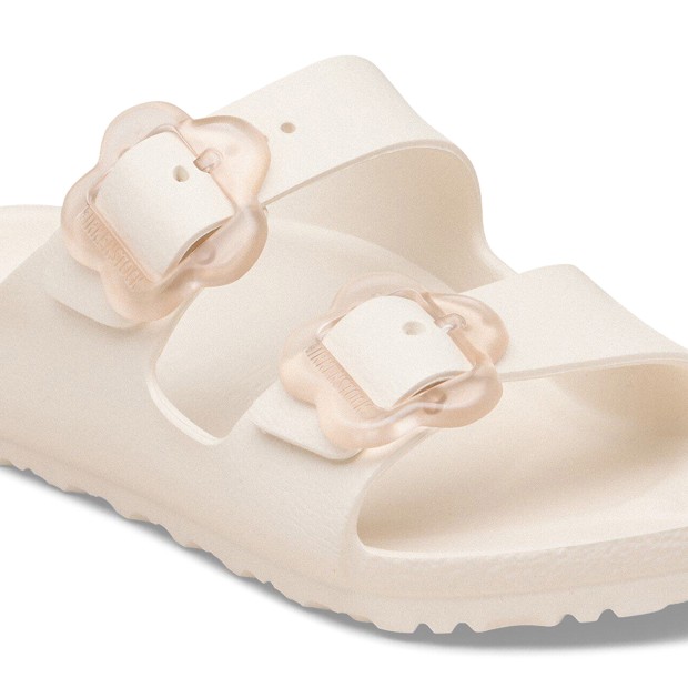 Birkenstock Arizona Flower Eva Narrow Eggshell