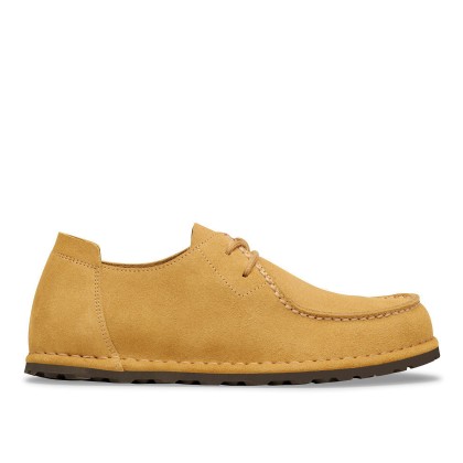 Birkenstock Utti Lace Suede Leather Narrow Cork Brown