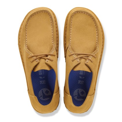 Birkenstock Utti Lace Suede Leather Narrow Cork Brown