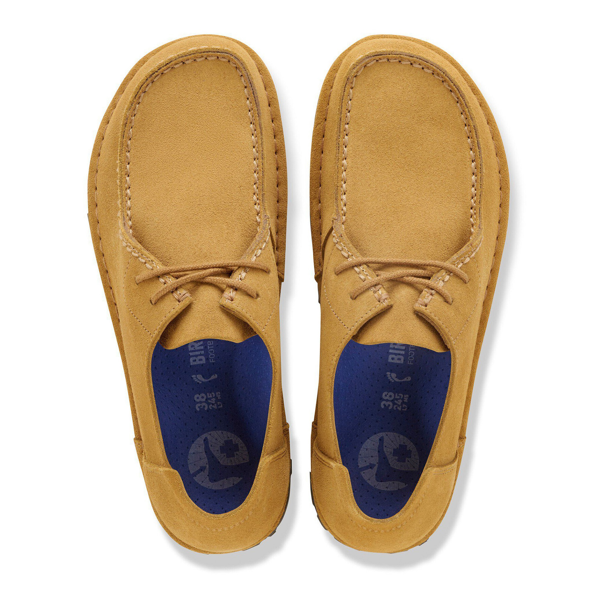 Birkenstock Utti Lace Suede Leather Narrow Cork Brown
