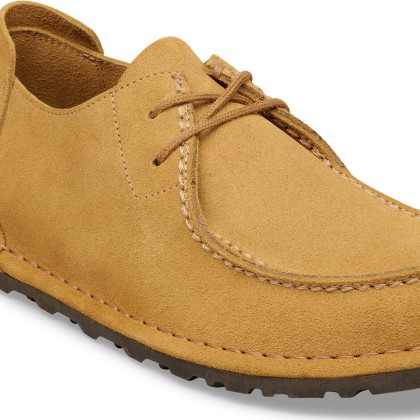 Birkenstock Utti Lace Suede Leather Narrow Cork Brown
