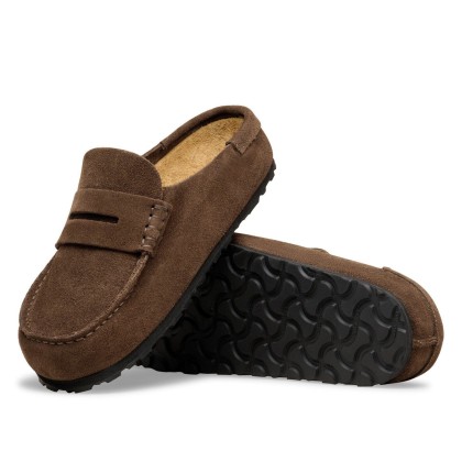 Birkenstock Naples Wrapped Suede Leather Narrow Carafe