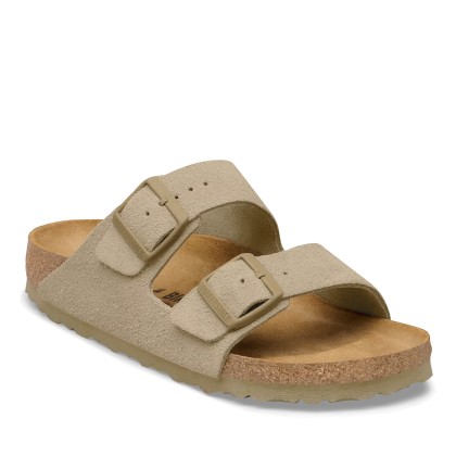 Birkenstock Arizona Suede Leather Faded Khaki