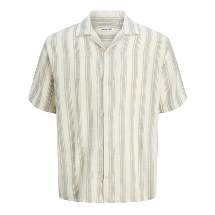 Jack & Jones Camisa Liam Resort Cloud Dancer Stripe