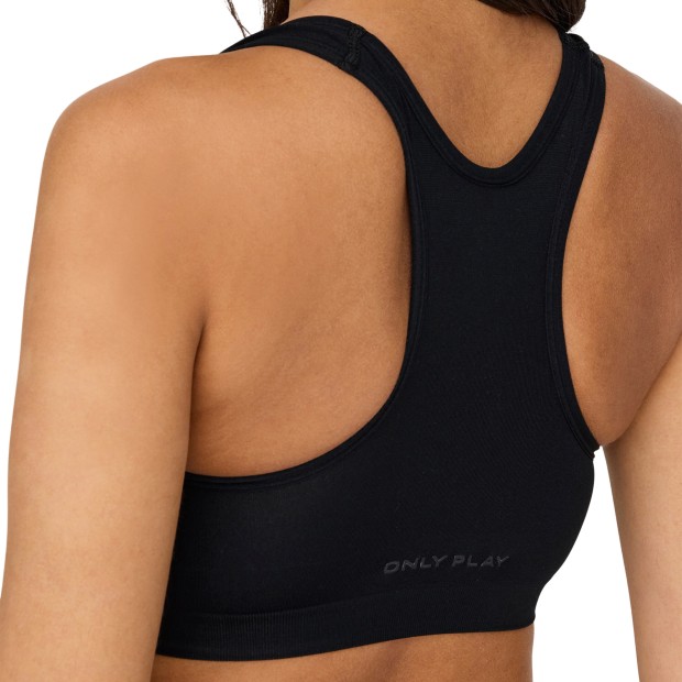 Only Play Top Martine-2 Seam Black Solid