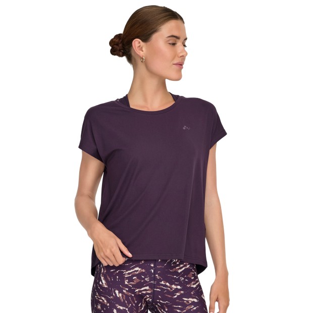 Only Play T-shirt Aubree Bat Loose Plum Perfect