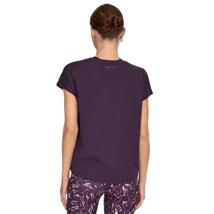 Only Play T-shirt Aubree Bat Loose Plum Perfect