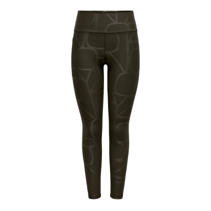 Only Play Legging Font-2 Logo Chocolate Torte W. Heat Print