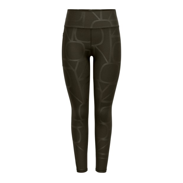 Only Play Legging Font-2 Logo Chocolate Torte W. Heat Print