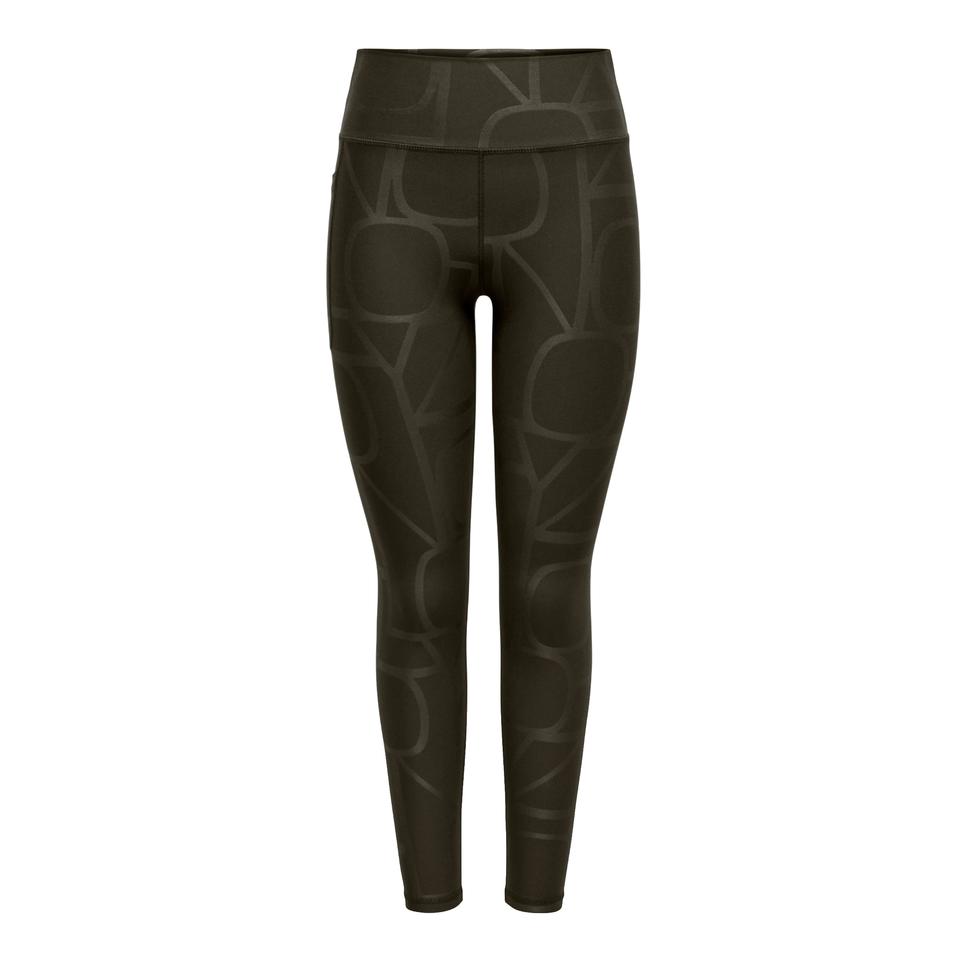 Only Play Legging Font-2 Logo Chocolate Torte W. Heat Print