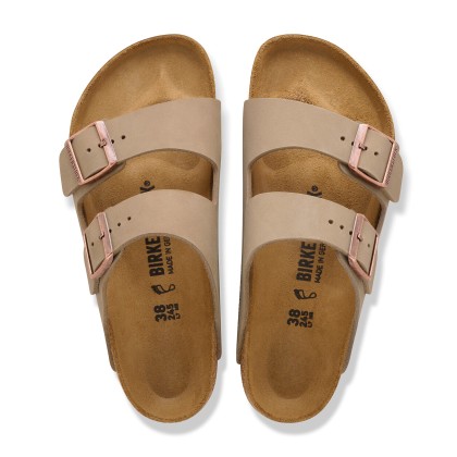 Birkenstock Arizona Oiled Leather Narrow Tobacco Brown