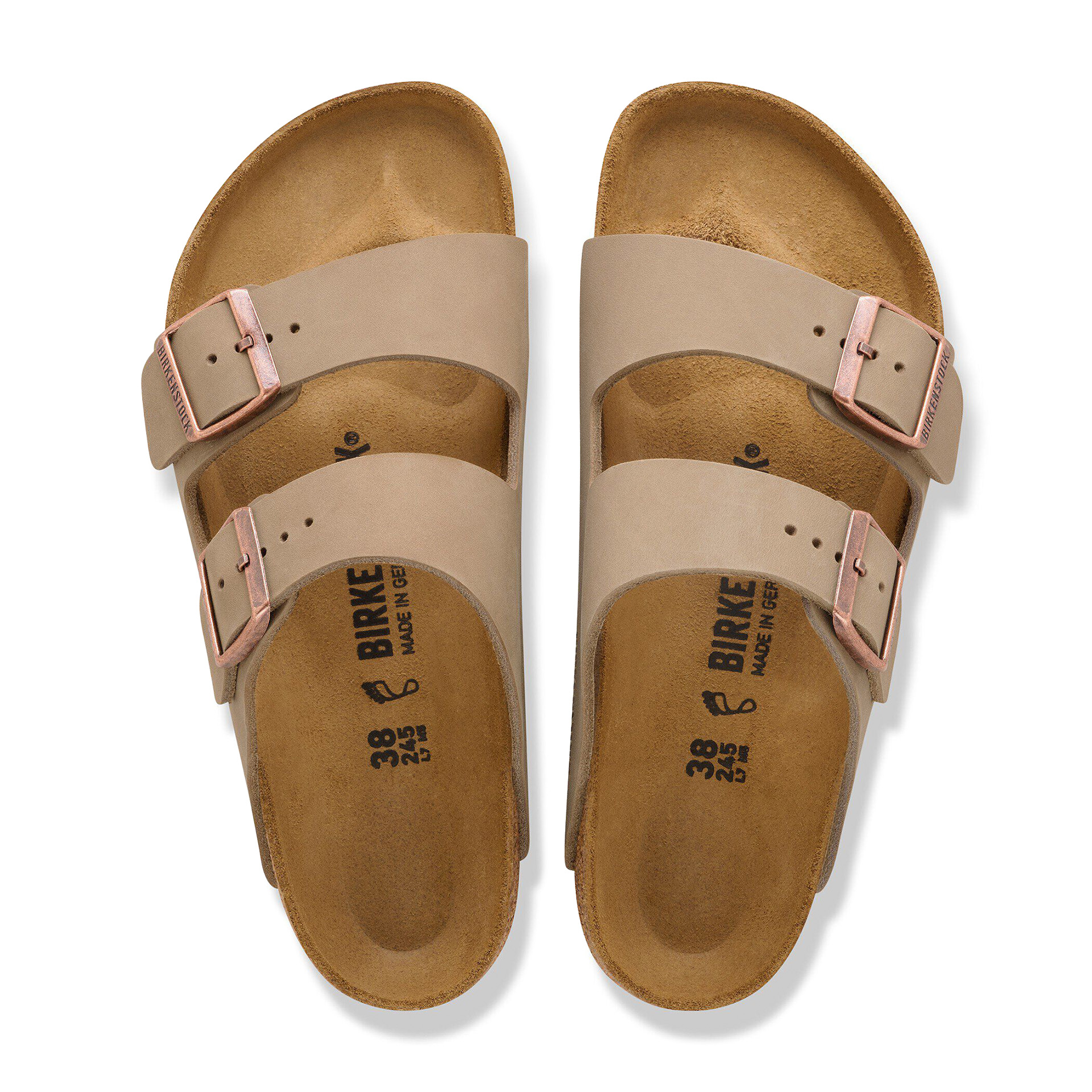 Birkenstock Arizona Oiled Leather Narrow Tobacco Brown