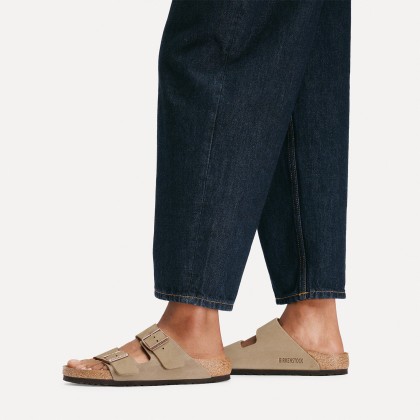Birkenstock Arizona Oiled Leather Narrow Tobacco Brown