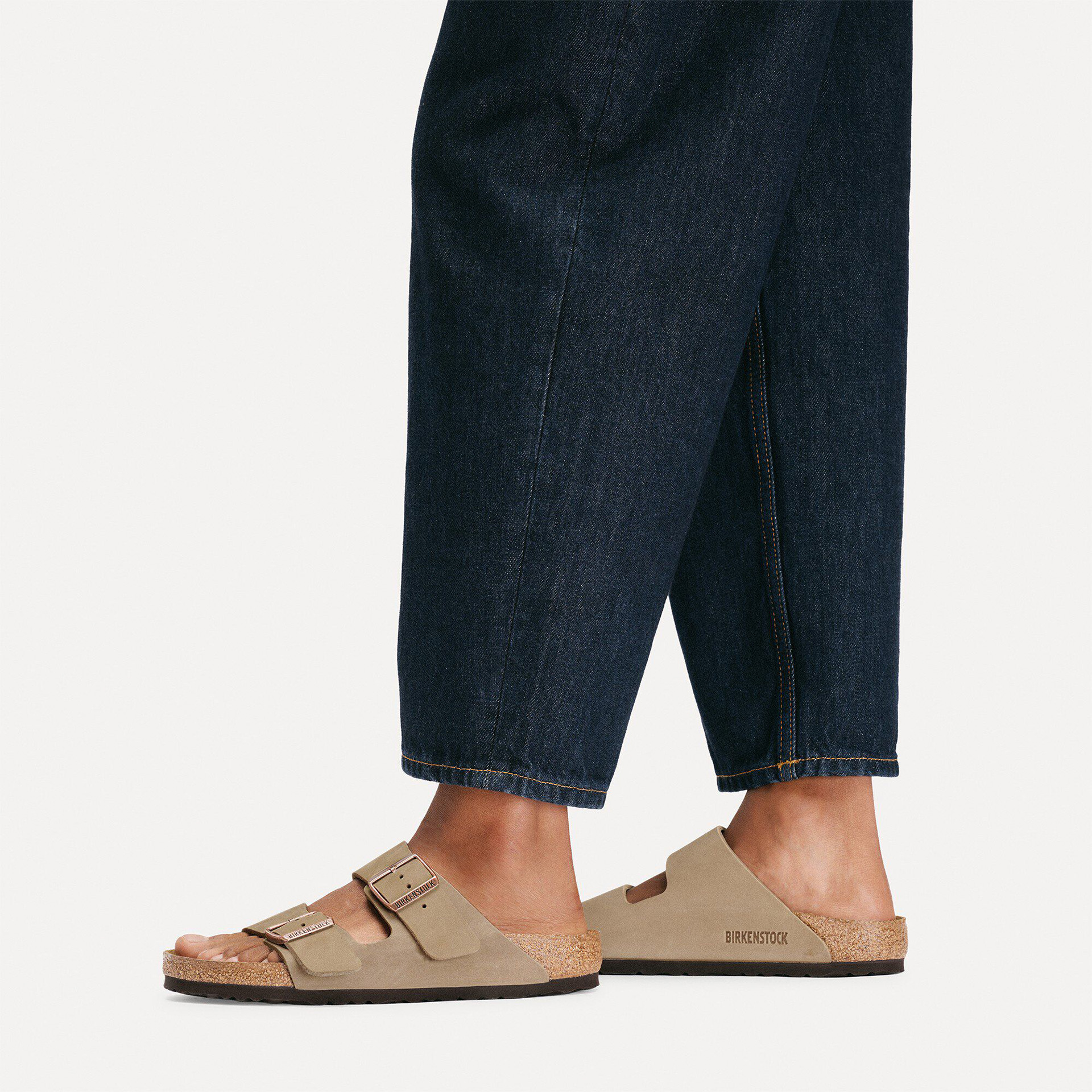 Birkenstock Arizona Oiled Leather Narrow Tobacco Brown