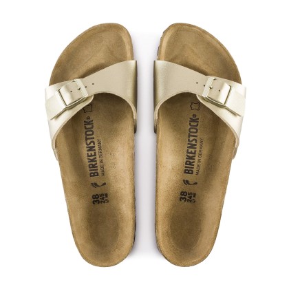 Birkenstock Madrid Birko-flor Narrow Gold Birkenstock Madrid Birko-flor Narrow Gold