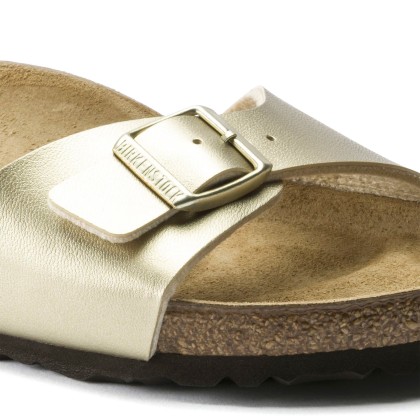 Birkenstock Madrid Birko-flor Narrow Gold Birkenstock Madrid Birko-flor Narrow Gold