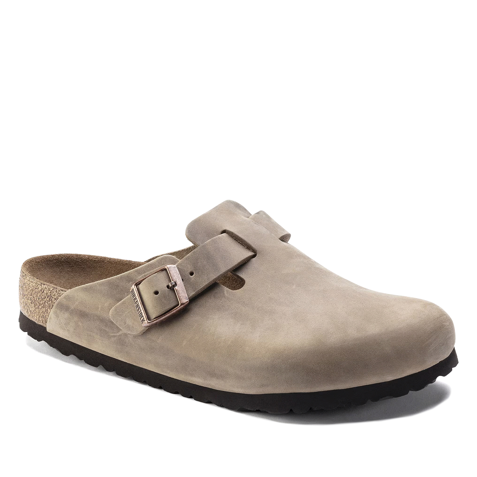 Birkenstock Boston Sfo Leather Tobacco Brown