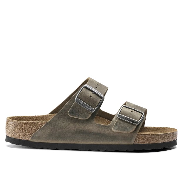 Birkenstock Arizona Sfo Leather Faded Khaki