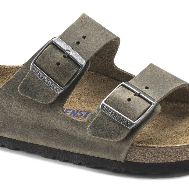 Birkenstock Arizona Sfo Leather Faded Khaki