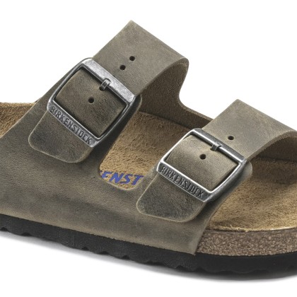 Birkenstock Arizona Sfo Leather Faded Khaki