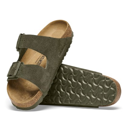 Birkenstock Arizona Suede Narrow Fit Leather Thyme